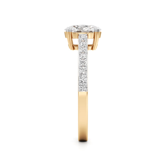 Oval Radiance Solitaire Ring