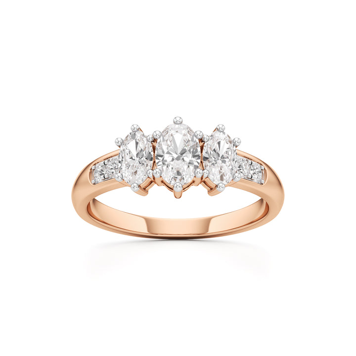 Eternal Embrace Three-Stone Ring