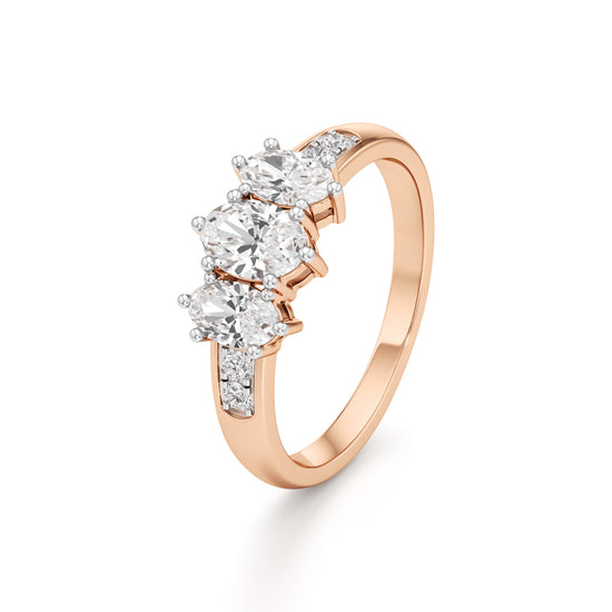 Eternal Embrace Three-Stone Ring