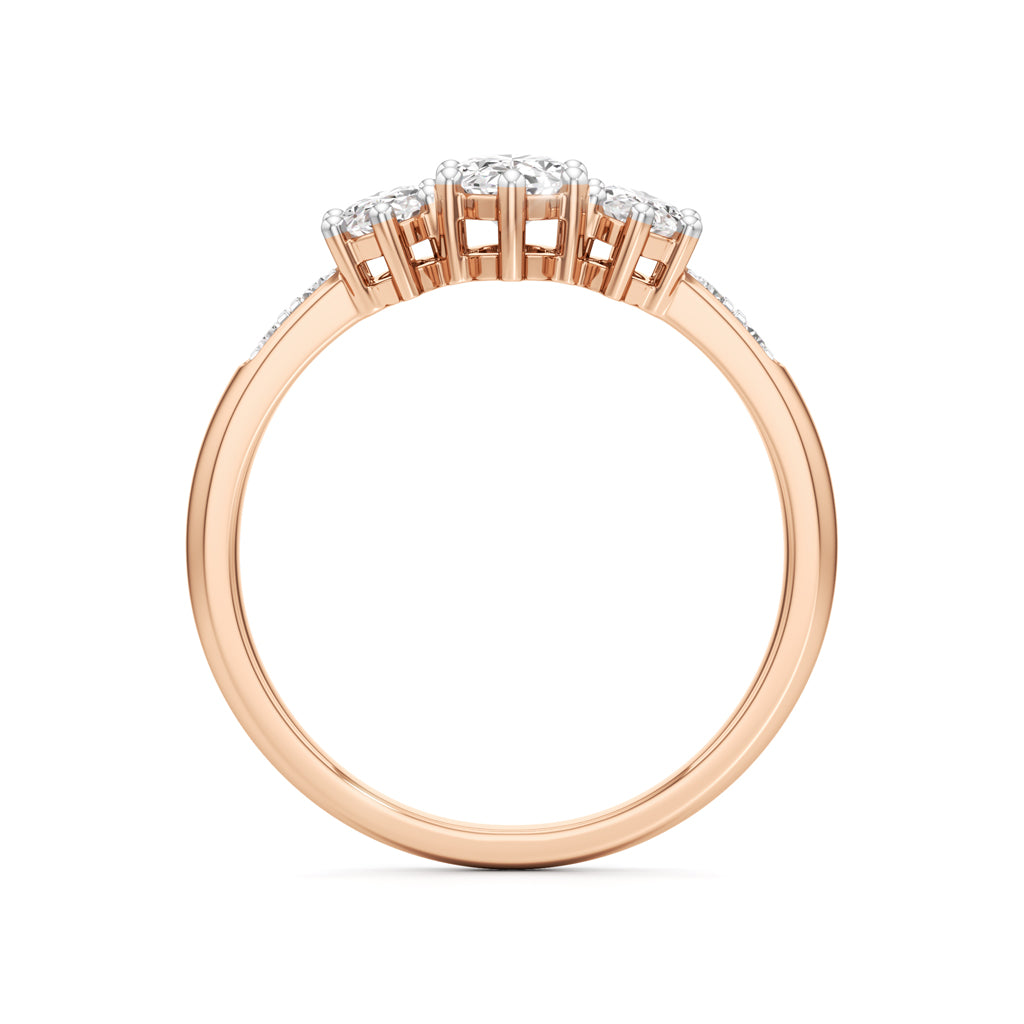 Eternal Embrace Three-Stone Ring