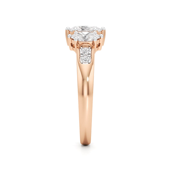 Eternal Embrace Three-Stone Ring