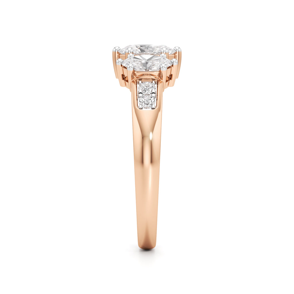 Eternal Embrace ThreeStone Ring