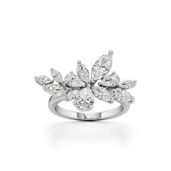 Golden Petal Mirage Ring