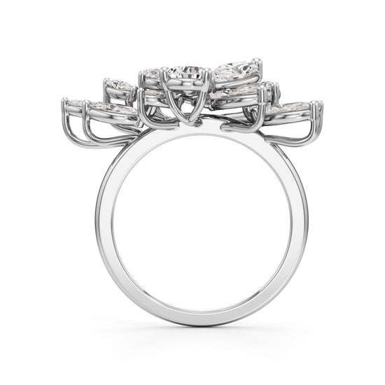 Golden Petal Mirage Ring