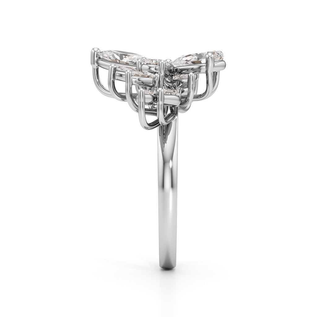 Golden Petal Mirage Ring