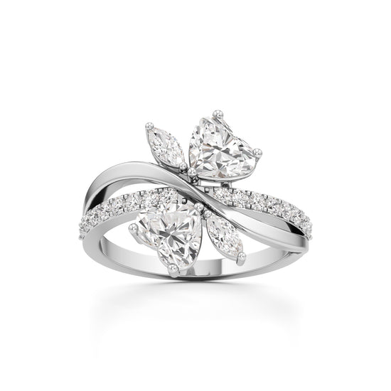 Liora Twist Floral Diamond Ring