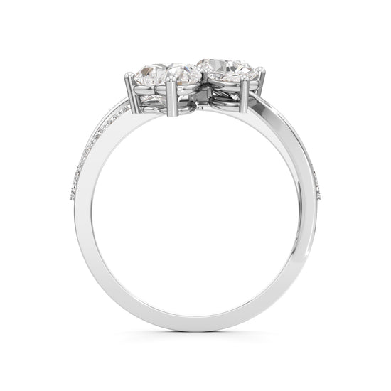 Liora Twist Floral Diamond Ring
