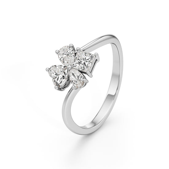 Golden Petal Whisper Ring