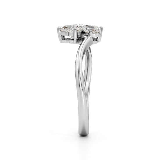 Golden Petal Whisper Ring