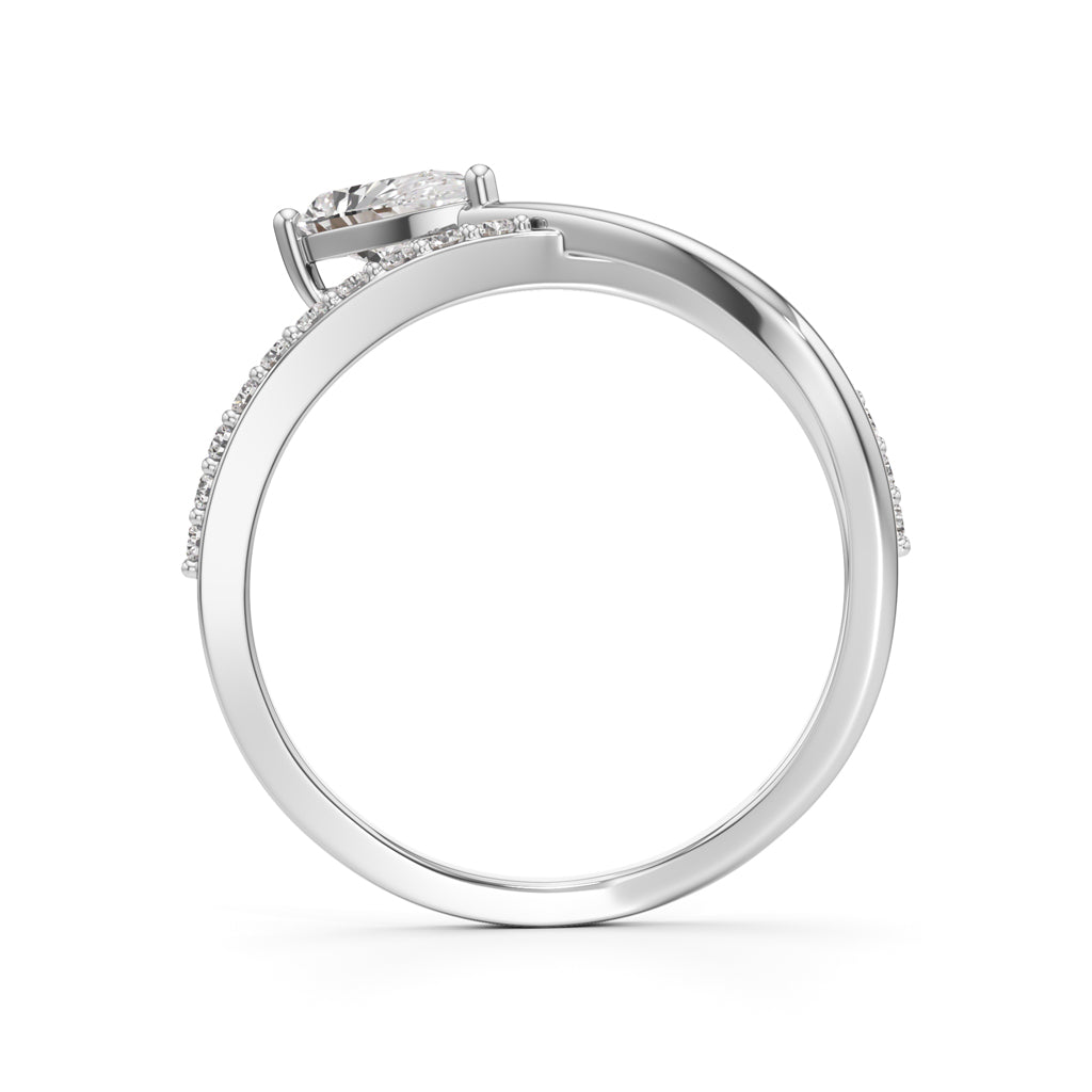 Eternal Curve Solitaire Ring