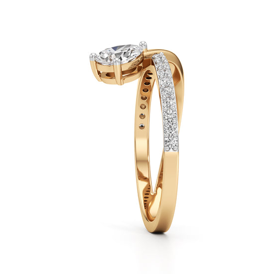 Eternal Curve Solitaire Ring