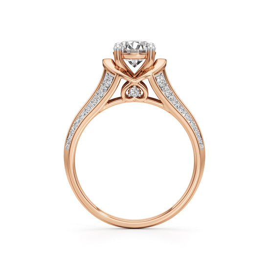 Split Shank Pave Engagement Ring