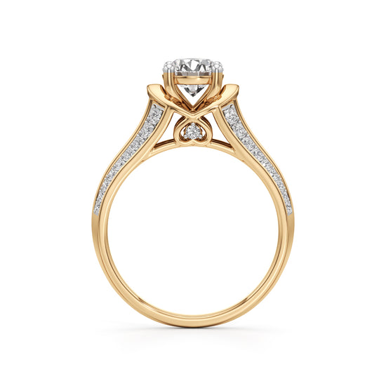 Split Shank Pave Engagement Ring