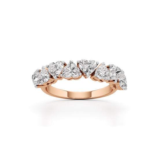 Intertwined Hearts Diamond Ring