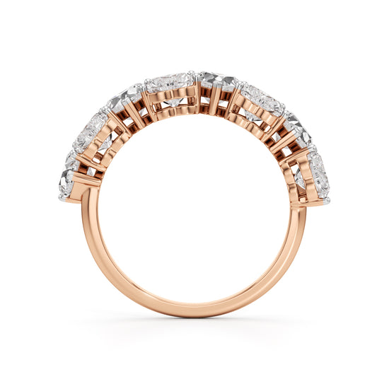 Intertwined Hearts Diamond Ring
