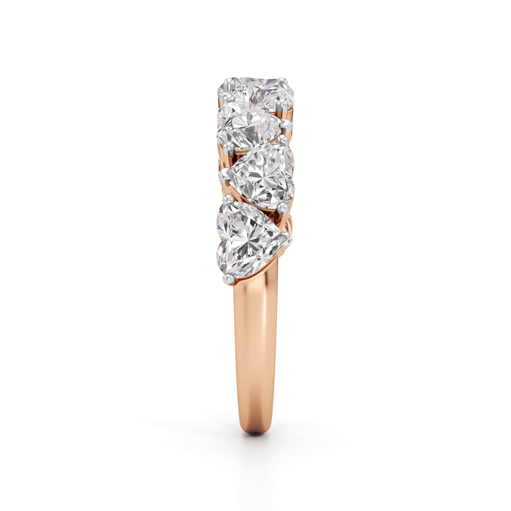 Intertwined Hearts Diamond Ring
