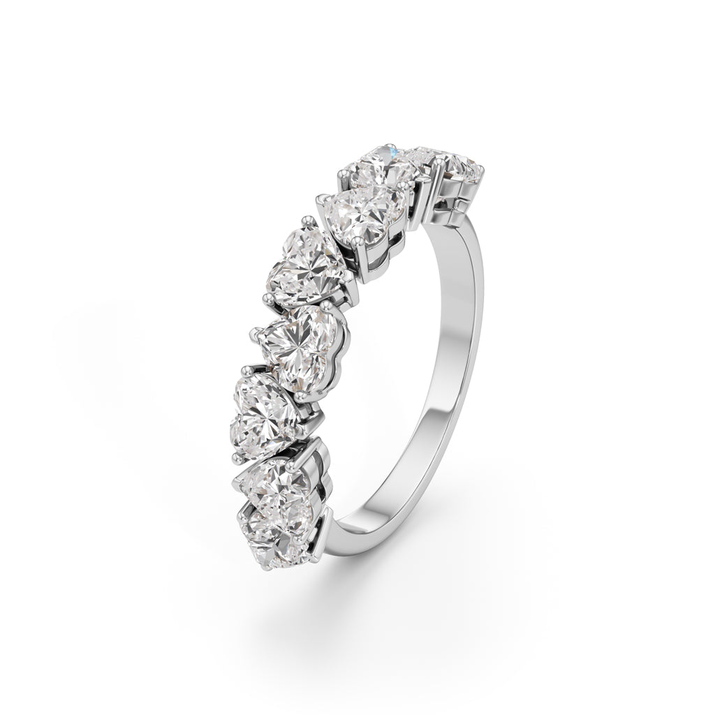 Intertwined Hearts Diamond Ring