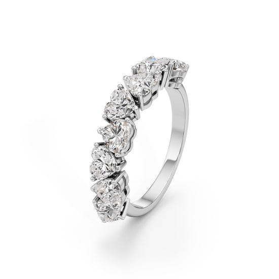 Intertwined Hearts Diamond Ring