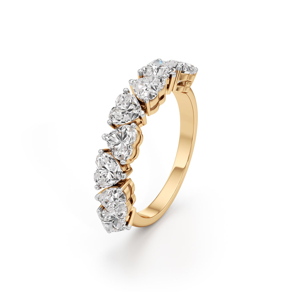 Intertwined Hearts Diamond Ring