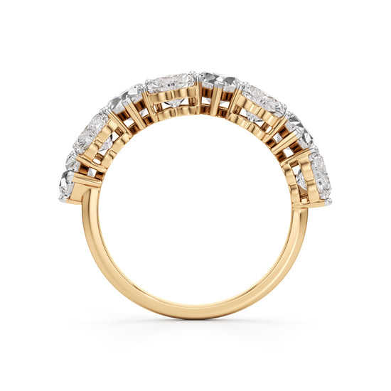 Intertwined Hearts Diamond Ring