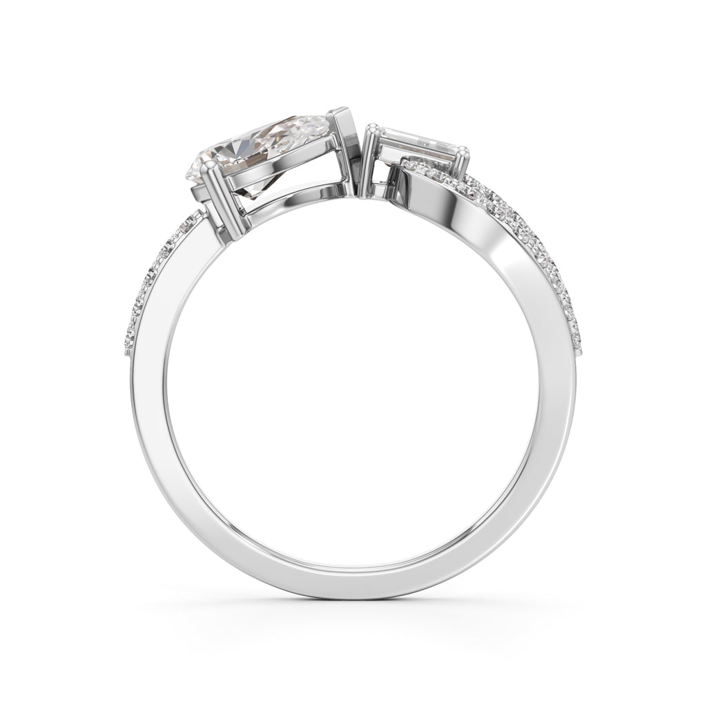 Bow Tie Brilliance Diamond Ring