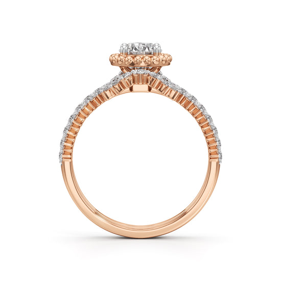 Starlight Crown Diamond Wedding Set