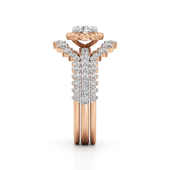 Starlight Crown Diamond Wedding Set