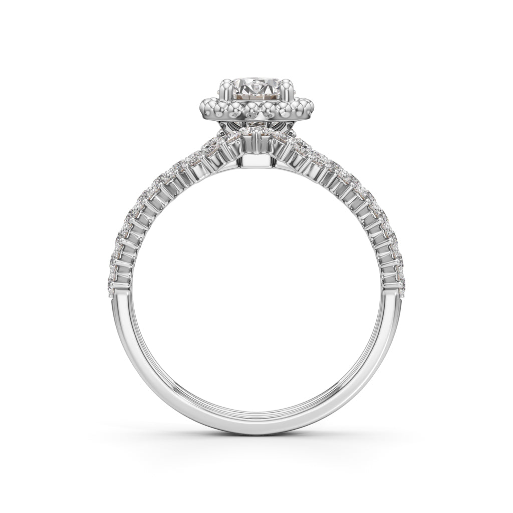 Starlight Crown Diamond Wedding Set