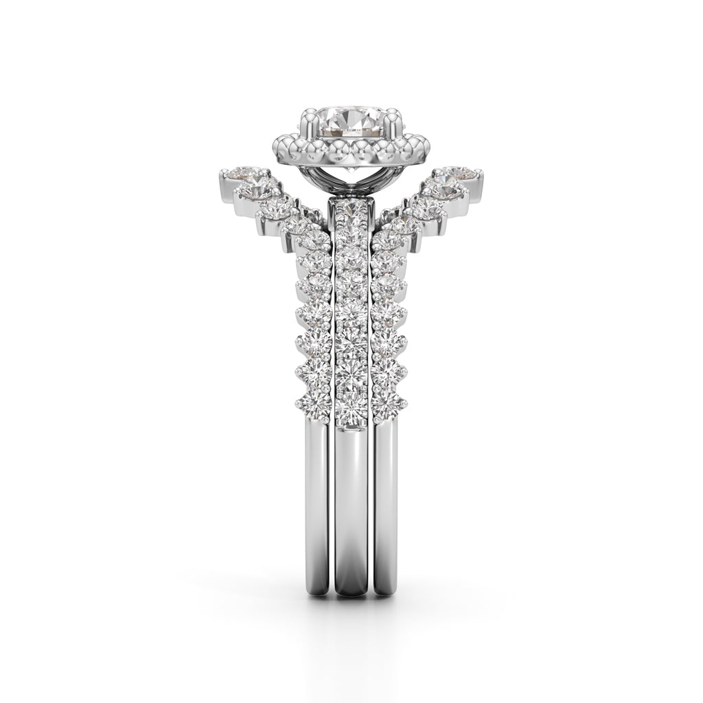 Starlight Crown Diamond Wedding Set