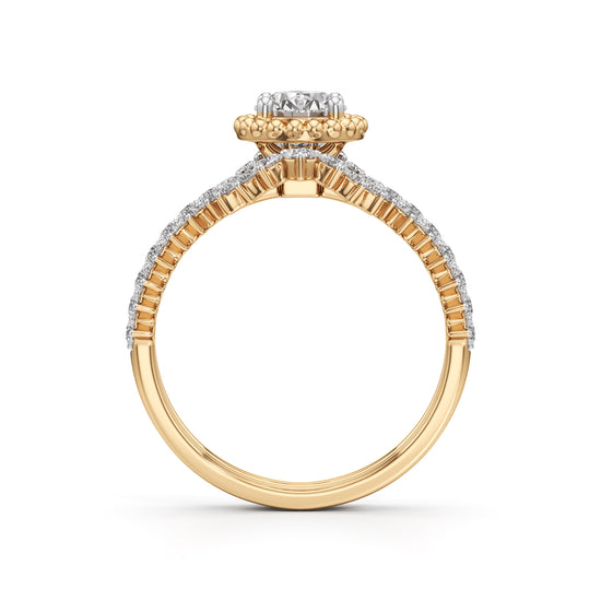 Starlight Crown Diamond Wedding Set