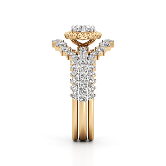 Starlight Crown Diamond Wedding Set