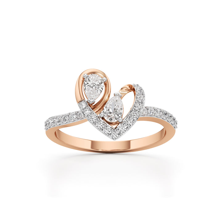 Lustre Pear and Whisper Ring