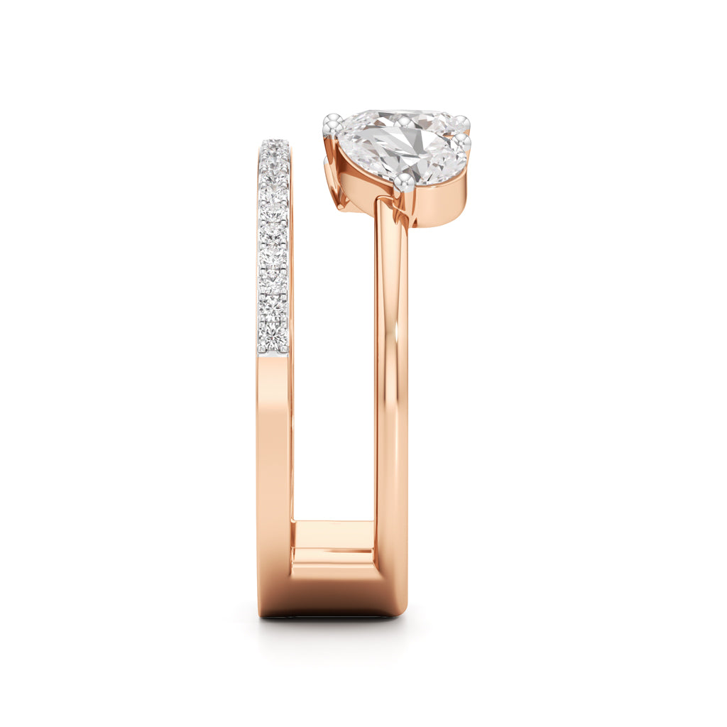 Tears of Light Statement Ring