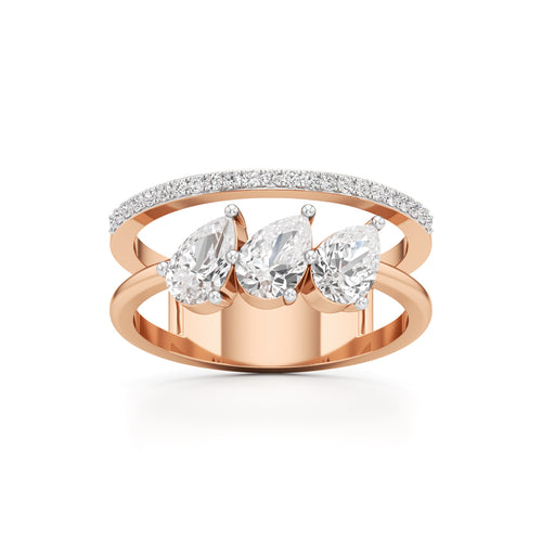 Tears of Light Statement Ring