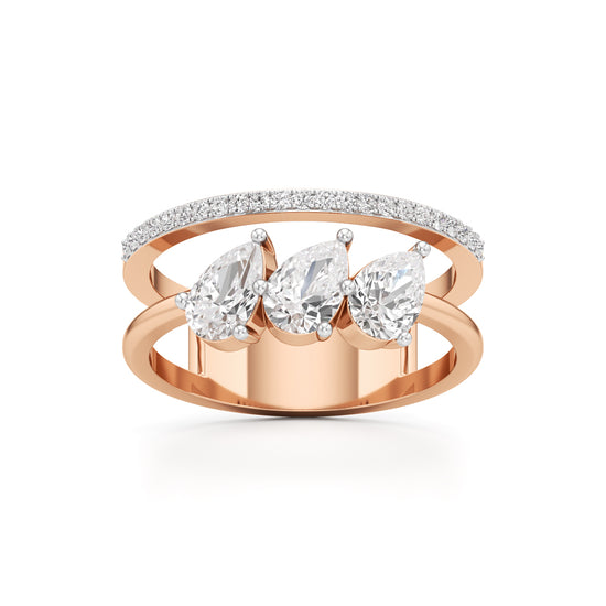 Tears of Light Statement Ring