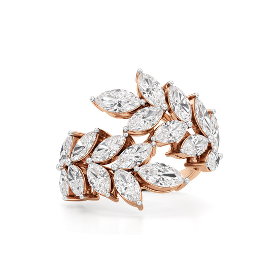 Enchanted Marquise Diamond Vine Ring