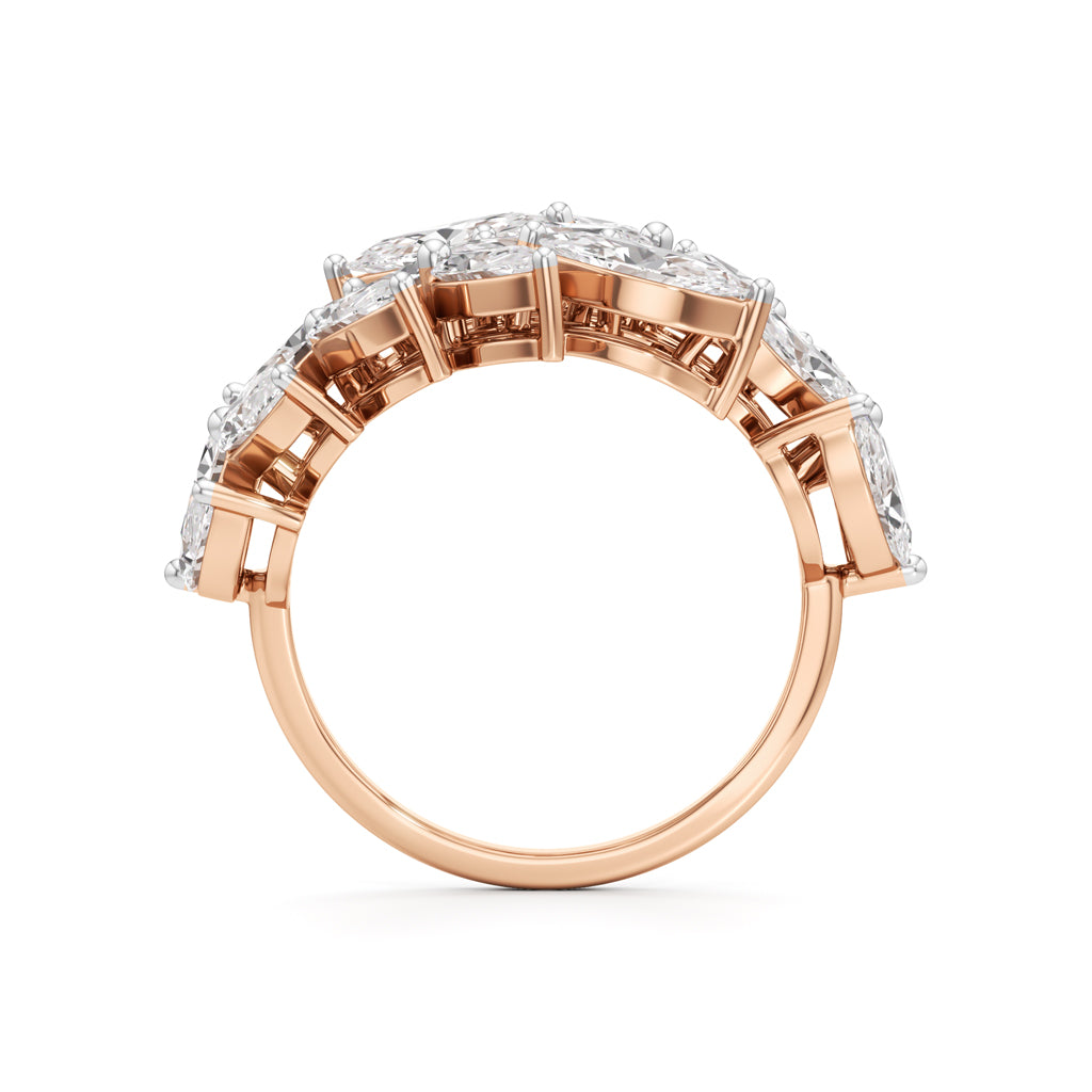 Enchanted Marquise Diamond Vine Ring