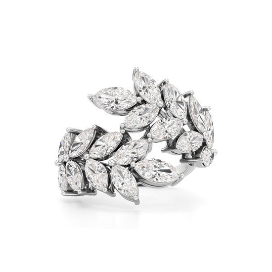 Enchanted Marquise Diamond Vine Ring