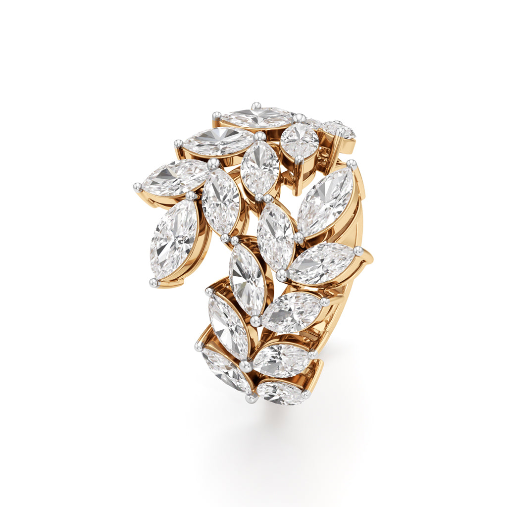 Enchanted Marquise Diamond Vine Ring
