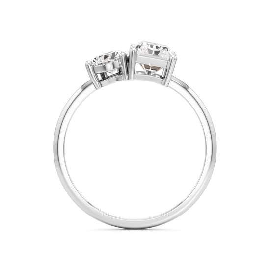 Duet Diamond Toi et Moi Ring