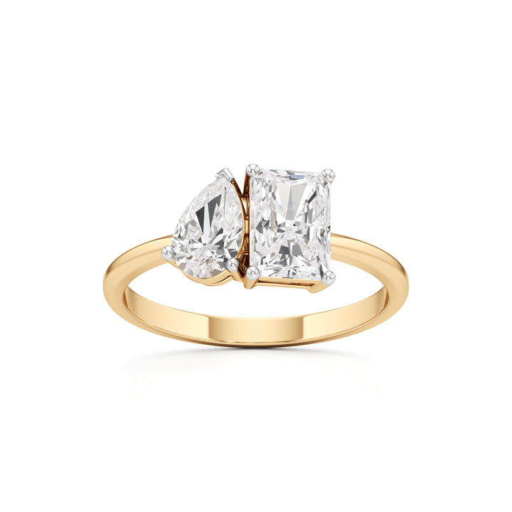 Duet Diamond Toi et Moi Ring
