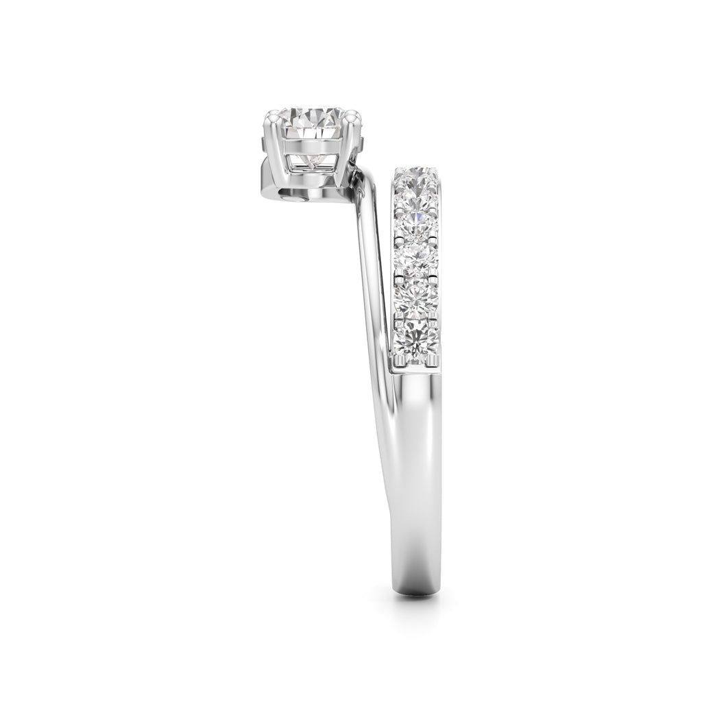 Swirl Embrace Diamond Ring