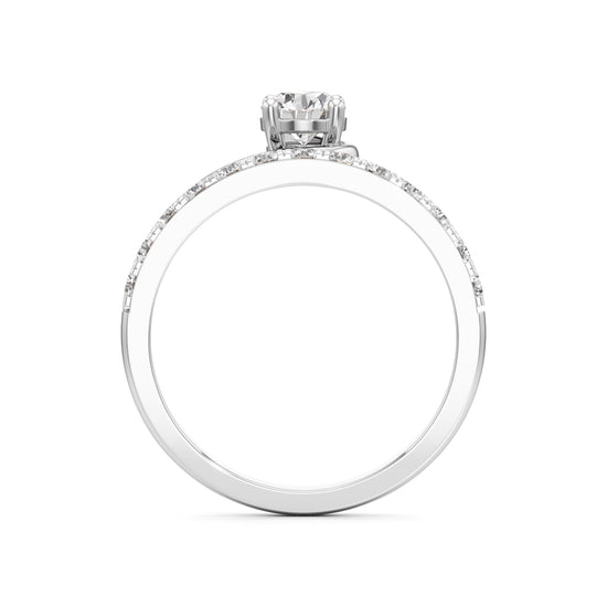 Swirl Embrace Diamond Ring