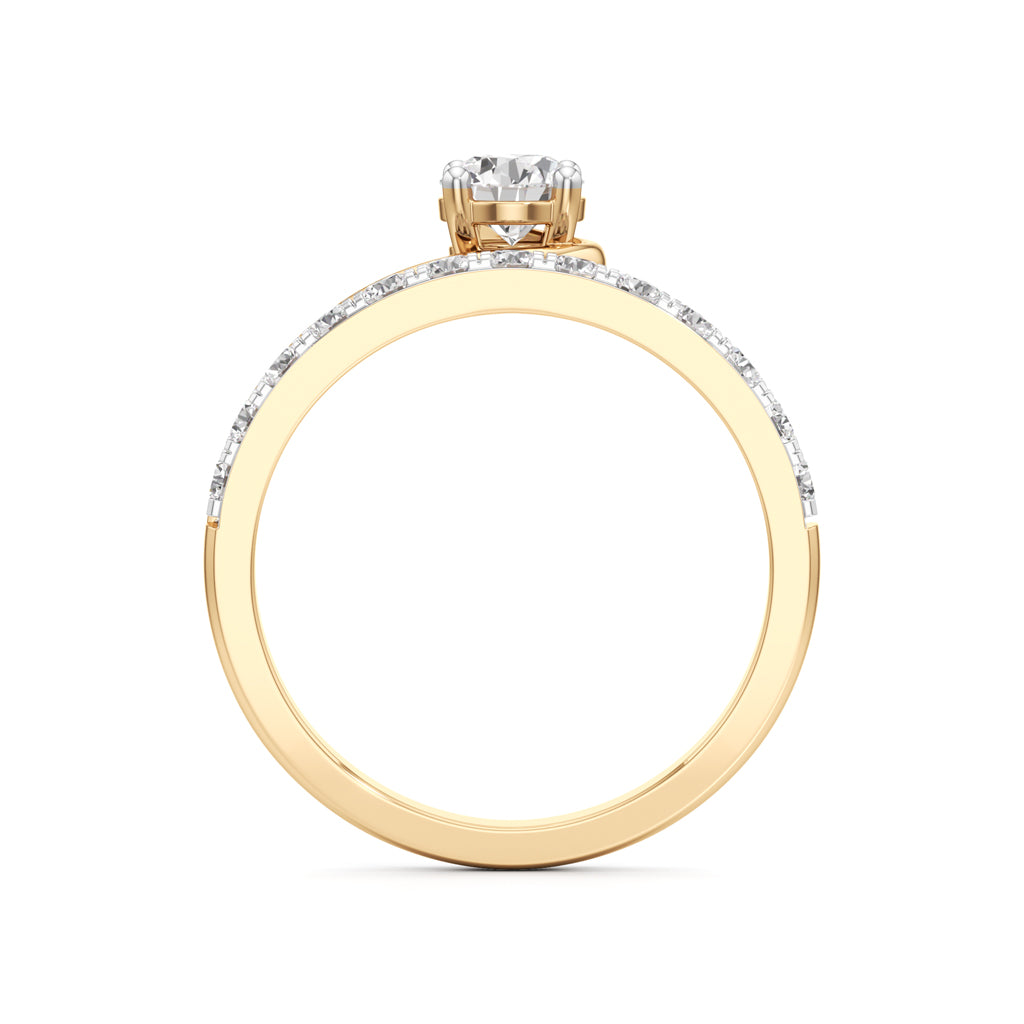 Swirl Embrace Diamond Ring