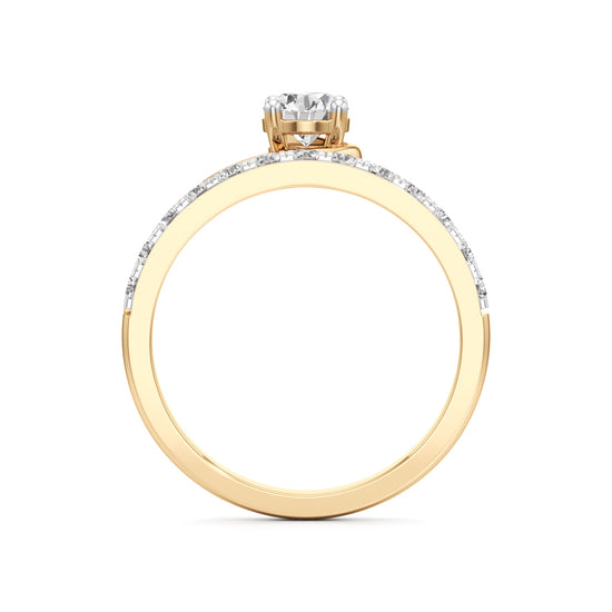 Swirl Embrace Diamond Ring