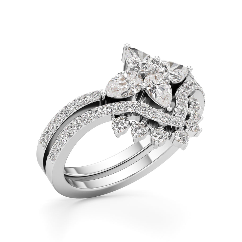 Enchanted Bloom Diamond Bridal Set