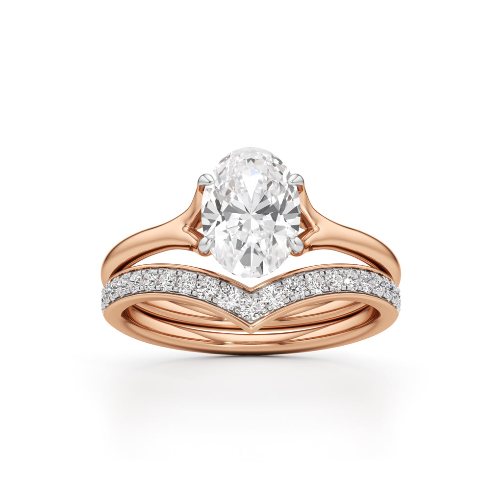 Eternity's Embrace Oval Diamond Set