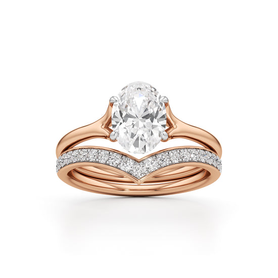 Eternity's Embrace Oval Diamond Set