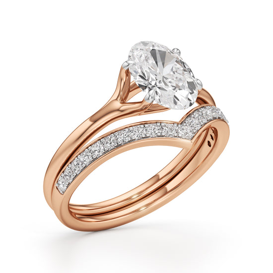Eternity's Embrace Oval Diamond Set