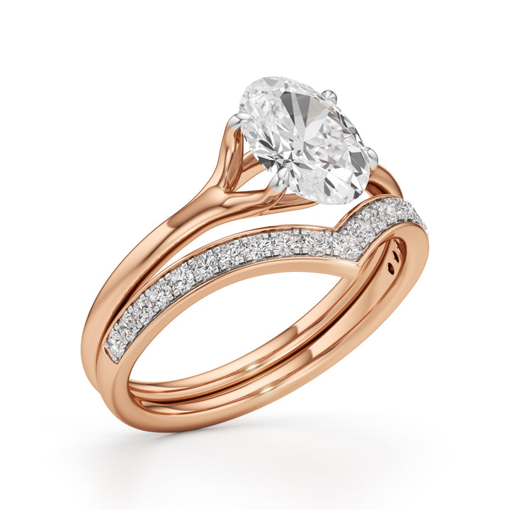 Eternity's Embrace Oval Diamond Set